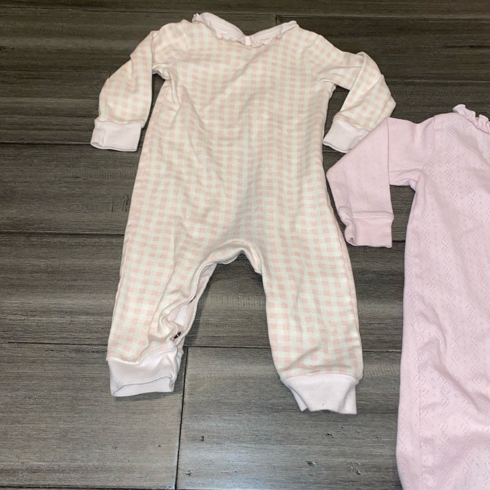 Baby girl onesies size 12 months pink and white - Picture 10 of 12